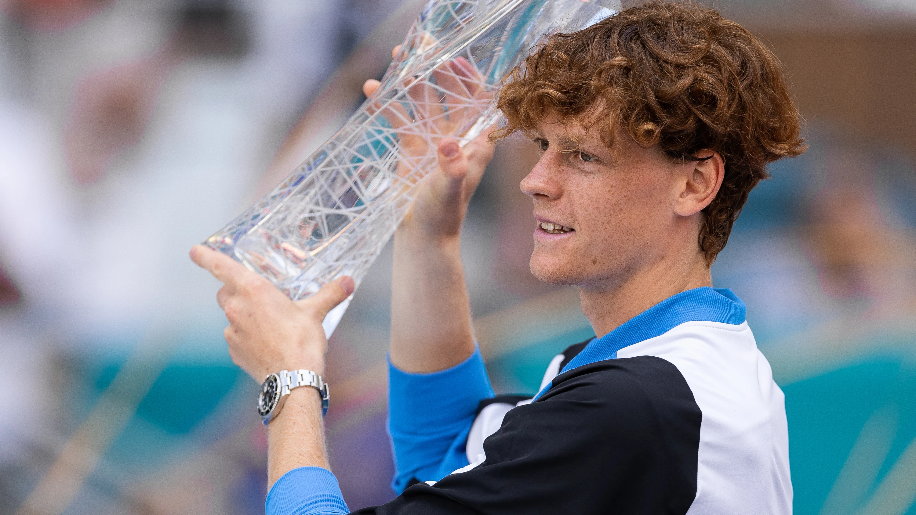 Sinner, con el trofeo del Miami Open Sinner, con el trofeo del Miami Open