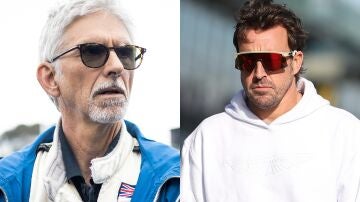 Damon Hill y Fernando Alonso en imágenes de archivo