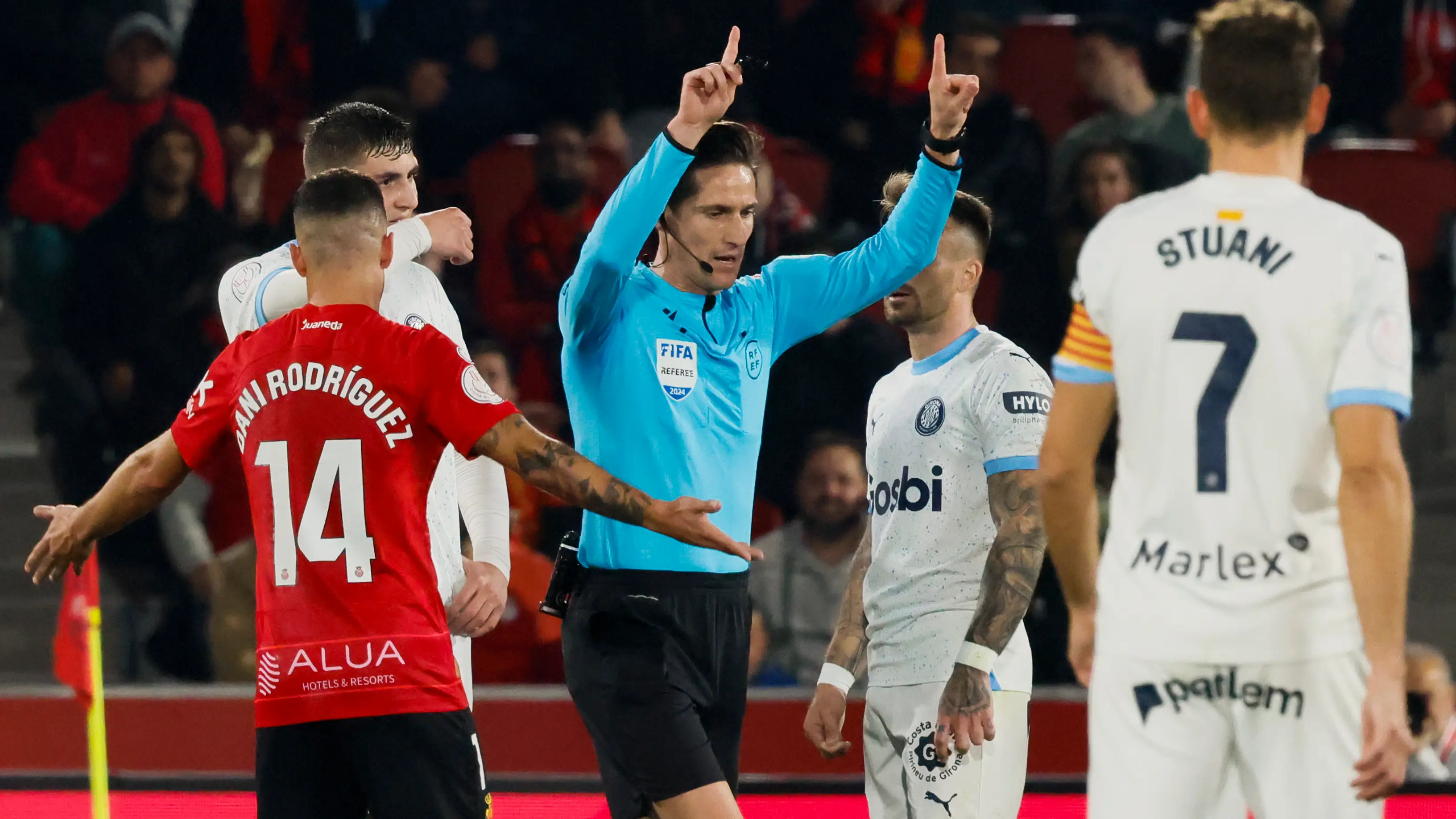 Jos&eacute; Luis Munuera Montero, en el partido de Copa del Rey entre Mallorca y Girona