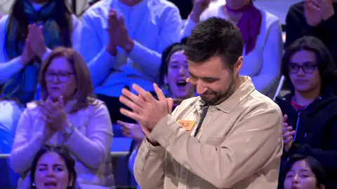 Pablo cumple el sueño de todo concursante en La ruleta de la suerte Pablo cumple el sueño de todo concursante en La ruleta de la suerte