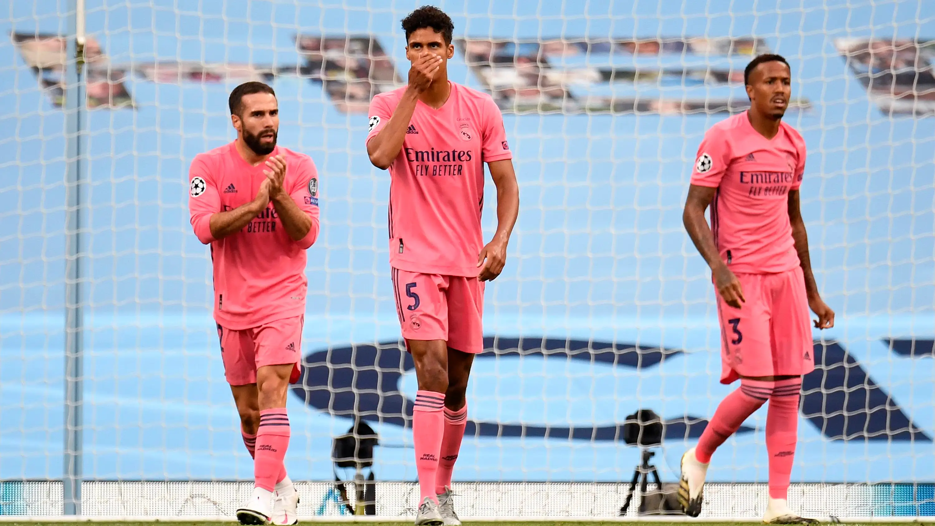 Varane, en el partido ante el City de agosto de 2020 Varane, en el partido ante el City de agosto de 2020