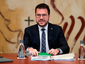 Pere Aragonès, en la reunión semanal del Govern