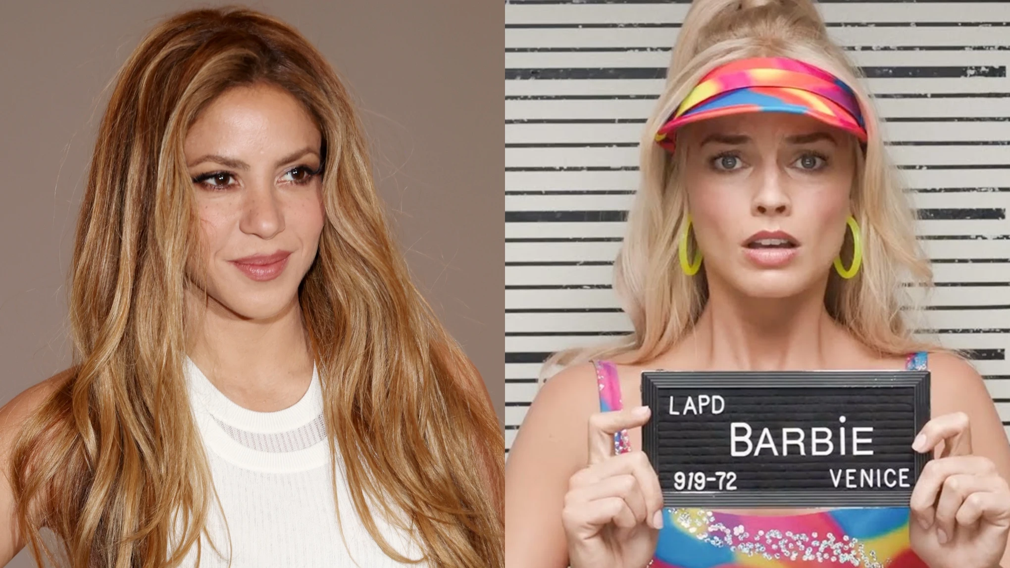 Shakira y Margot Robbie en Barbie Shakira y Margot Robbie en Barbie
