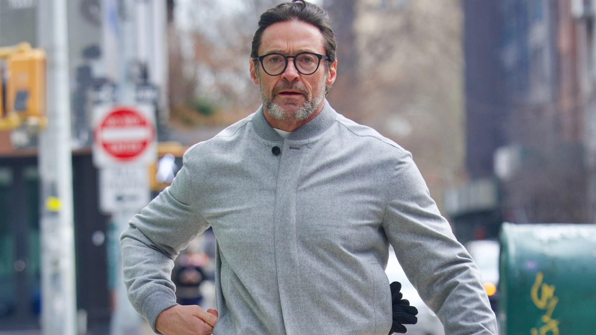 Hugh Jackman por las calles de Nueva York Hugh Jackman por las calles de Nueva York