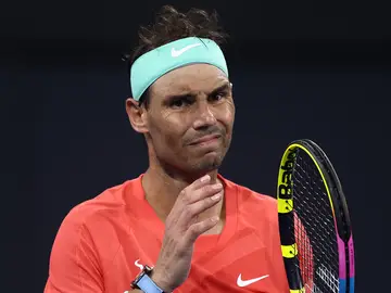 Rafa Nadal durante el torneo de tenis en Brisbane Rafa Nadal durante el torneo de tenis en Brisbane