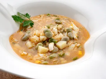 Karlos Arguiñano: receta de sopa de habitas y pasta Karlos Arguiñano: receta de sopa de habitas y pasta