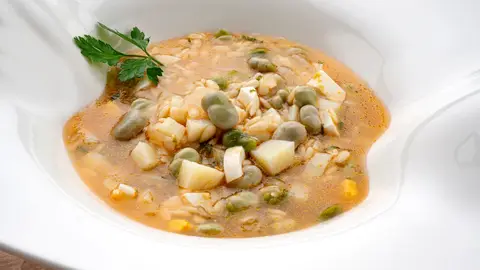 Karlos Arguiñano: receta de sopa de habitas y pasta Receta de sopa de habitas y pasta