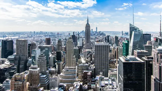 Imagen aérea de la ciudad de Nueva York Imagen aérea de la ciudad de Nueva York