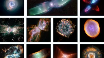 Imágenes de colisiones estelares.