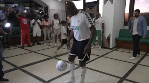 El cubano Erick Hernández en pleno reto El cubano Erick Hernández en pleno reto