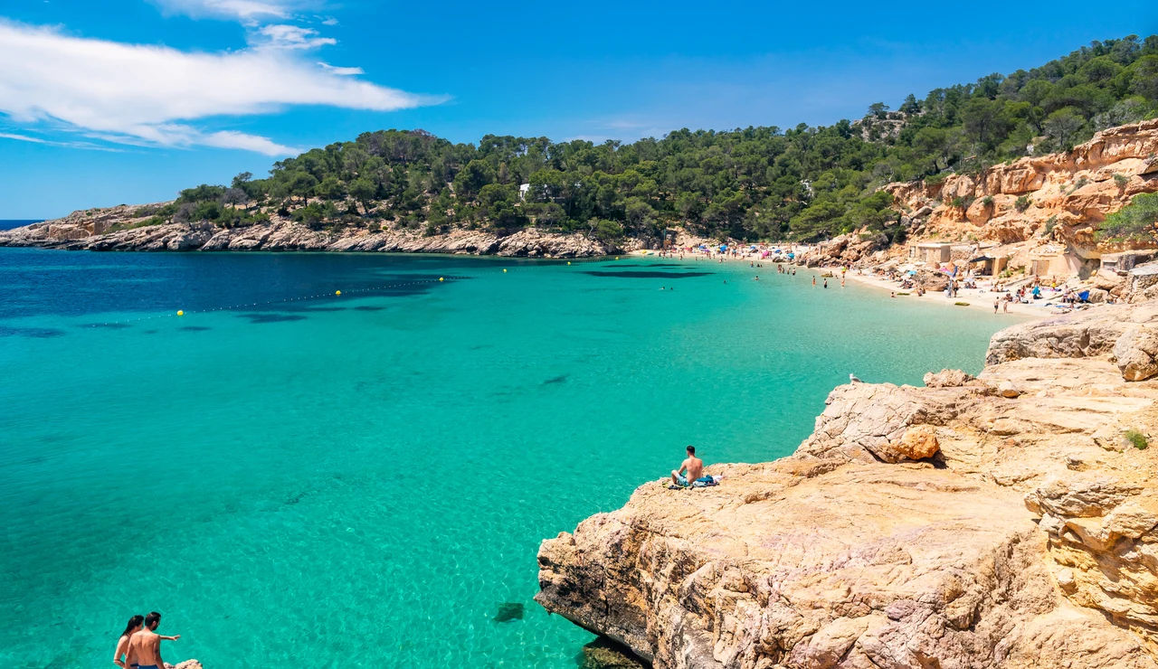 Cala Saladeta, en Ibiza