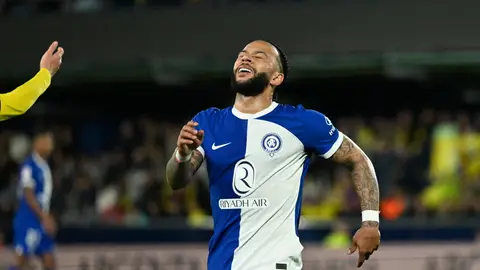 Memphis Depay, en un partido con el Atlético de Madrid Memphis Depay, en un partido con el Atlético de Madrid