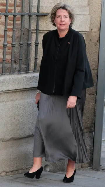 Simoneta Gómez-Acebo, en la misa funeral de su hermano Fernando Simoneta Gómez-Acebo, en la misa funeral de su hermano Fernando
