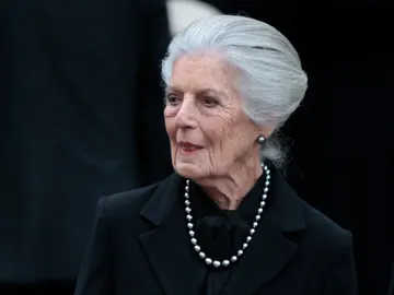 Teresa de Borbón en la misa funeral de Fernando Gómez Acebo Teresa de Borbón en la misa funeral de Fernando Gómez Acebo