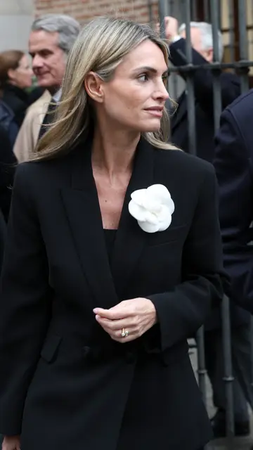 Andrea Pascual en la misa funeral de Fernando Gómez-Acebo Andrea Pascual en la misa funeral de Fernando Gómez-Acebo