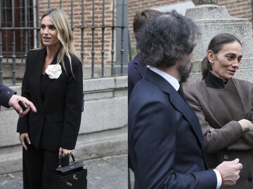 Andrea Pascual y Laura Ponte en la misa funeral de Fernando Gómez-Acebo