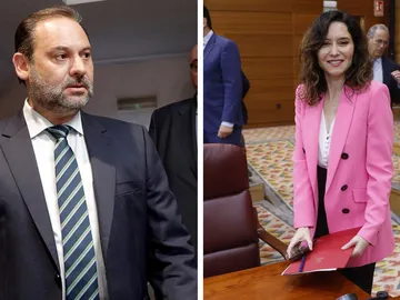 José Luis Ábalos e Isabel Díaz Ayuso José Luis Ábalos e Isabel Díaz Ayuso