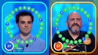 Óscar contra Pablo Díaz, duelo inédito en Pasapalabra: ¿quién se impone en su primer Rosco?
