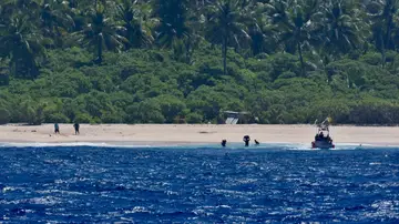 Imagen de la isla donde desaparecieron los tres marineros