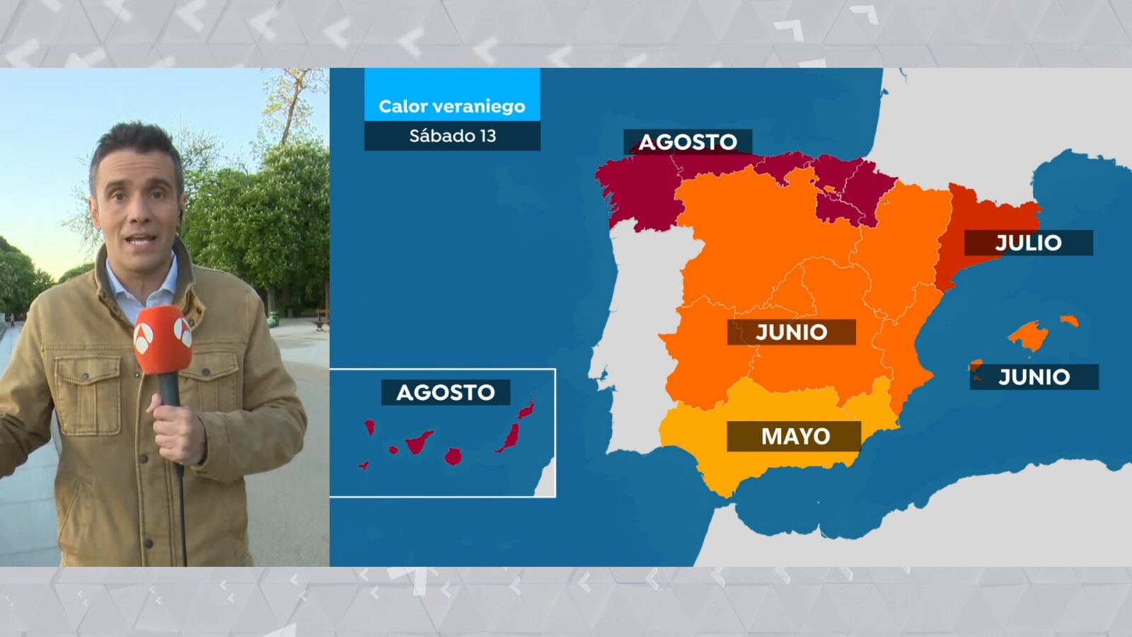 La previsión de César Gonzalo viene con temperaturas veraniegas: 