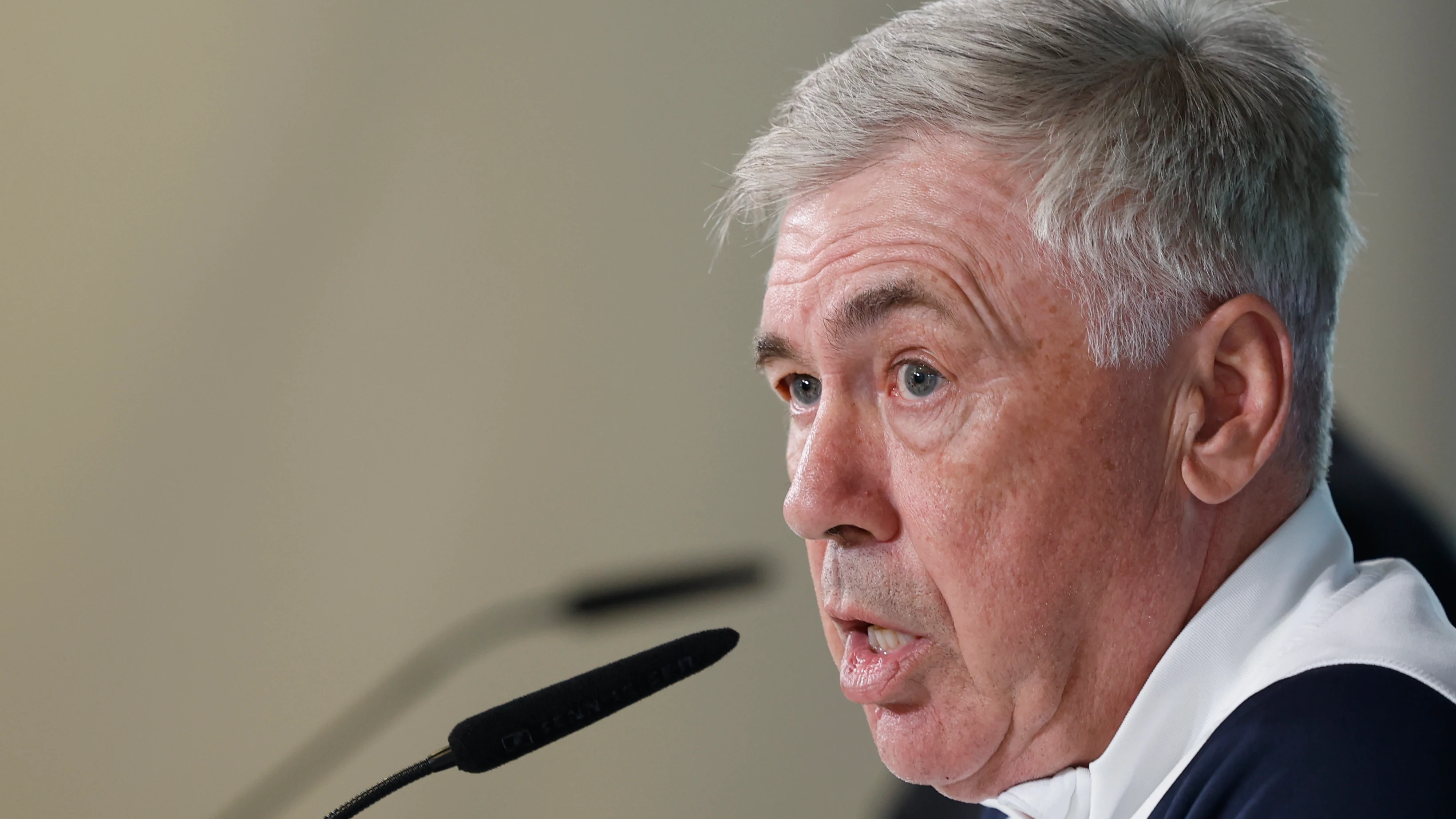 Carlo Ancelotti, en rueda de prensa Carlo Ancelotti, en rueda de prensa