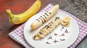 Plátano con crema de cacao