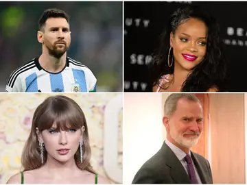 Leo Messi, Rihanna, Taylor Swift y Felipe VI