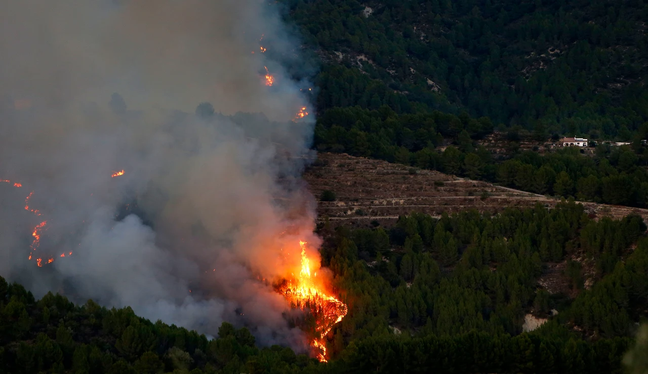 Incendio en Tárbena (Alicante)
