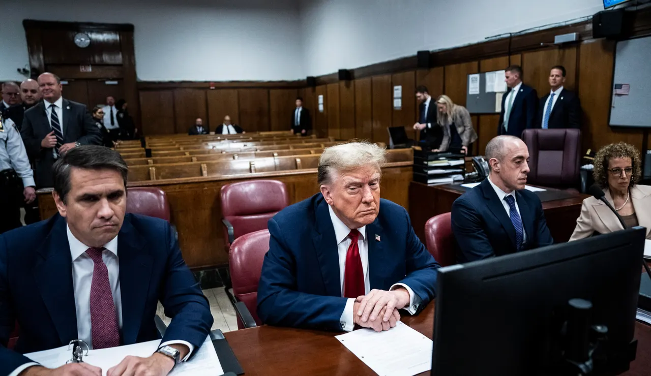 Donald Trump en el banquillo de los acusados 