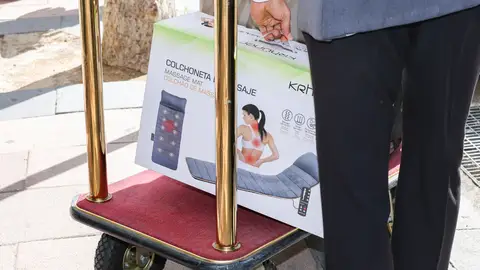 Una colchoneta de masaje Una colchoneta de masaje