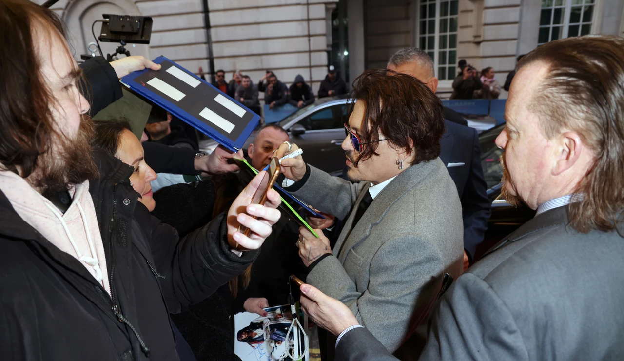 Johnny Depp en la premiere de Jeanne du Barry en Londres