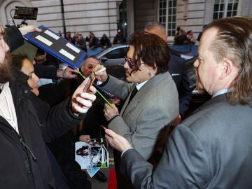 Johnny Depp en la premiere de Jeanne du Barry en Londres