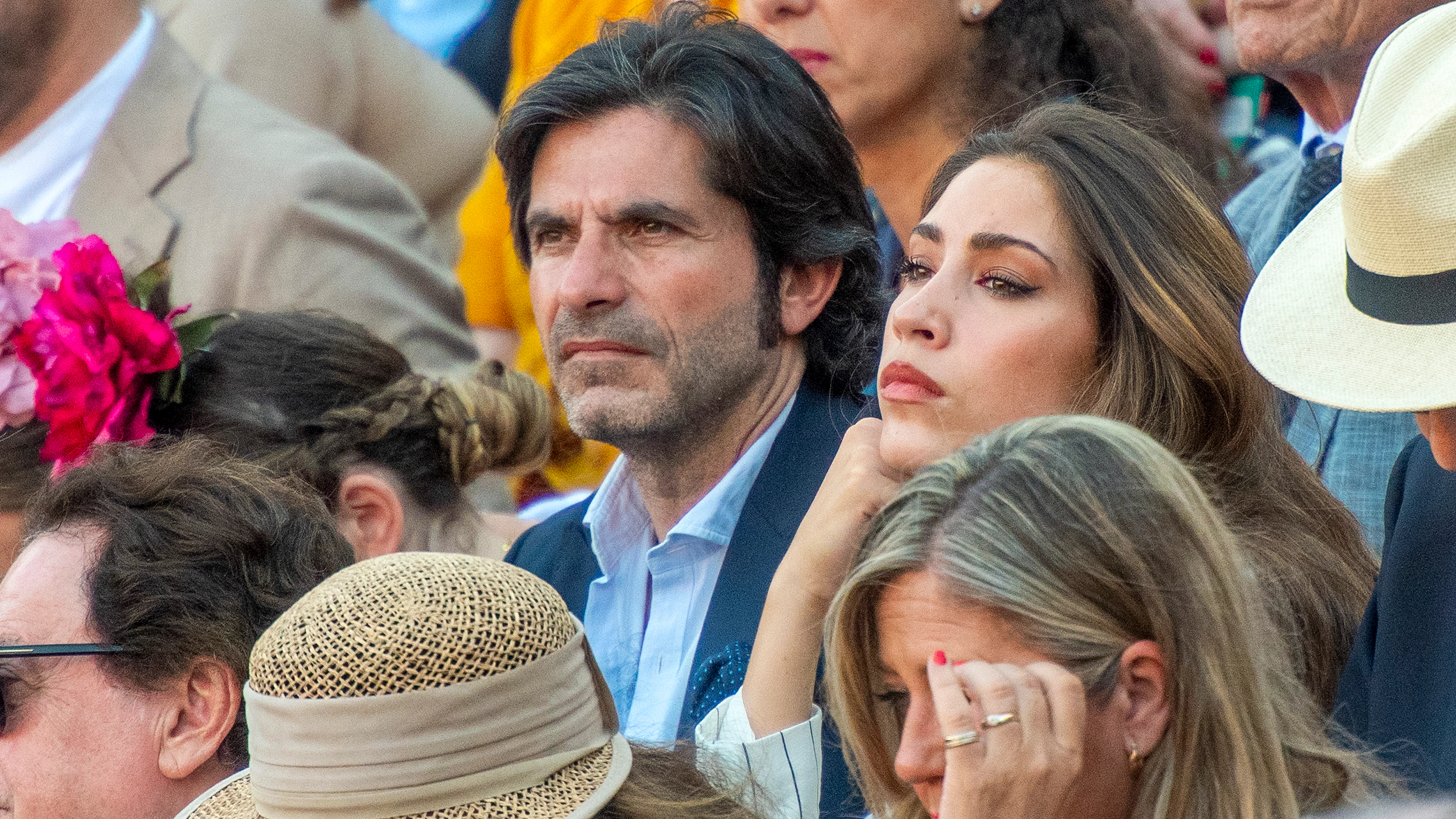 Javier Conde y su hija Estrella en La Maestranza de Sevilla