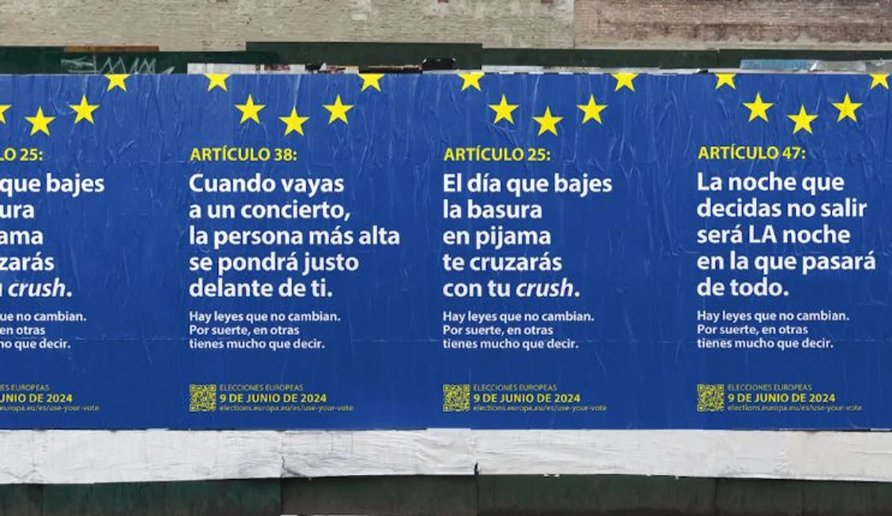 Cartel de la campaña del Parlamento Europeo