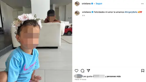 Cristiano Ronaldo comparte una emotiva felicitación a su hija Bella Esmeralda por su segundo cumpleaños Cristiano Ronaldo comparte una emotiva felicitación a su hija Bella Esmeralda por su segundo cumpleaños