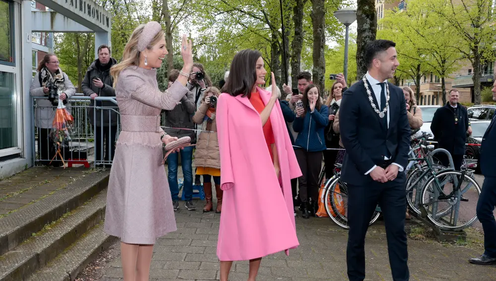 Máxima y Letizia, en su primer acto juntas en Ámsterdam