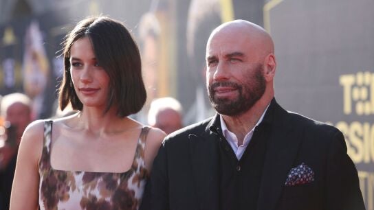 Ella Travolta y John Travolta en el 30 aniversario de Pulp Fiction