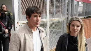 Juan José Ballesta saliendo de los juzgados. Juan José Ballesta saliendo de los juzgados.
