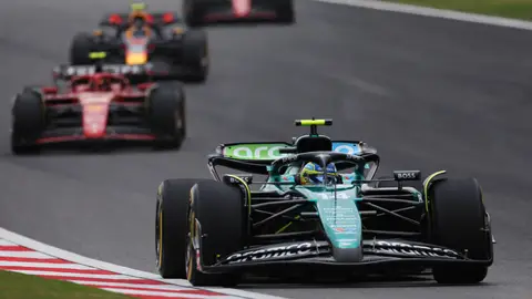 Imagen de la carrera al sprint del GP de China 2024