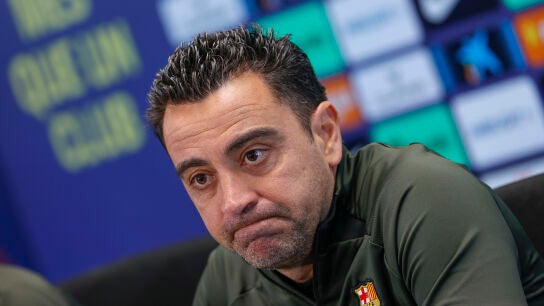 Xavi Hern&aacute;ndez en la rueda de prensa previa al Cl&aacute;sico de LaLiga EA Sports