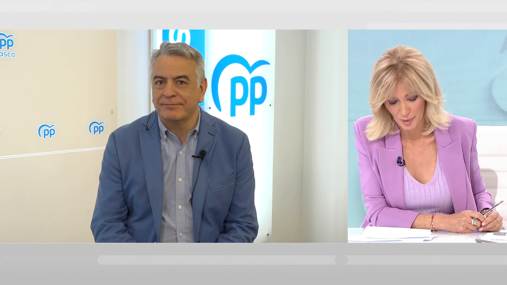 Susanna Griso entrevista en "Espejo Público" a Javier de Andrés, candidato del PP a las elecciones vascas Susanna Griso entrevista en "Espejo Público" a Javier de Andrés, candidato del PP a las elecciones vascas
