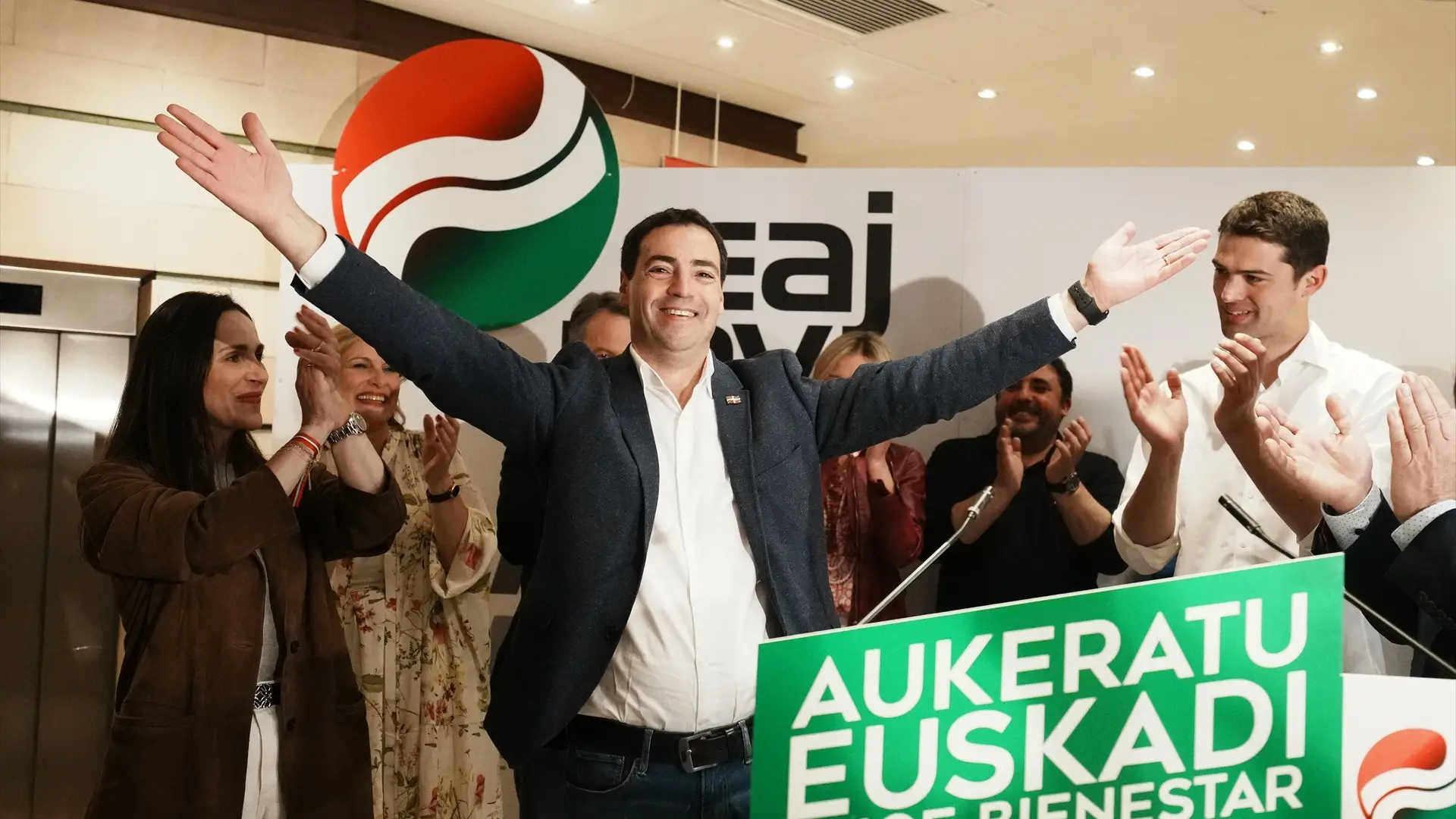 Imanol Pradales, candidato del PNV a las elecciones del Pa&iacute;s Vasco 2024
