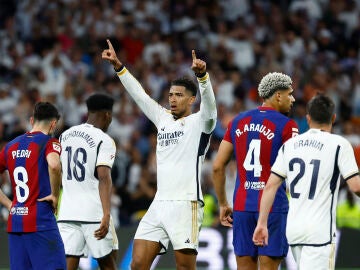 Jude Bellingham celebra su gol ante el Barcelona