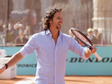 El tenista Feliciano López presenta el Mutua Madrid Open