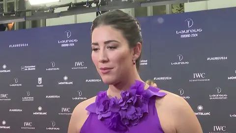 Garbiñe Muguruza, en los Premios Laureus Garbiñe Muguruza, en los Premios Laureus