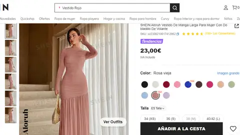 Vestido de manga larga Vestido de manga larga