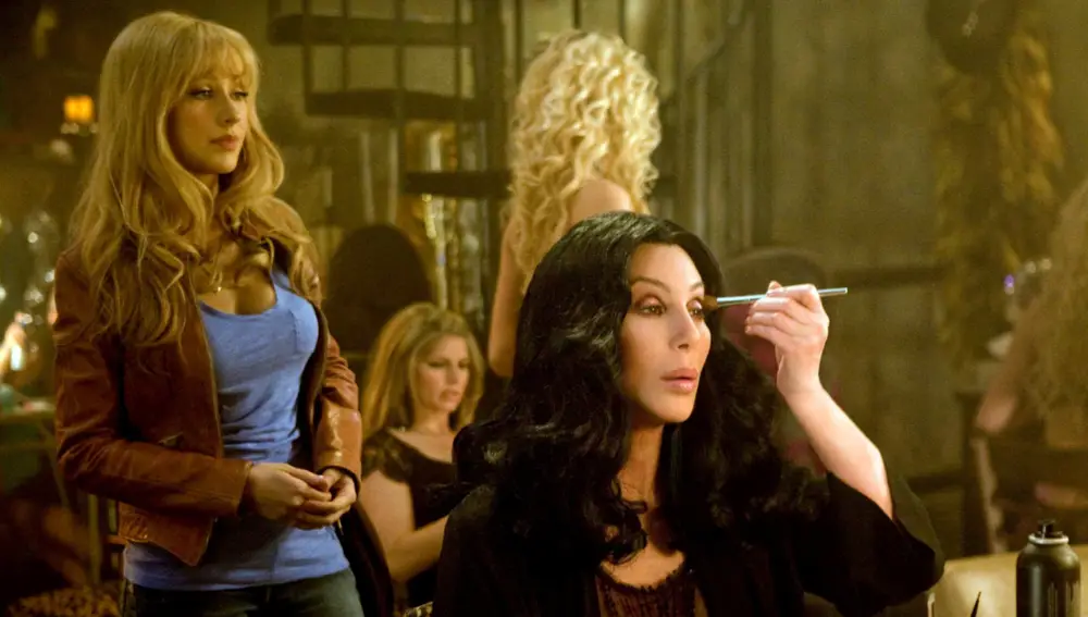 Cher y Christina Aguilera en Burlesque
