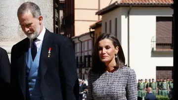 El rey Felipe VI y la reina Letizia, en el Premio Cervantes 2024