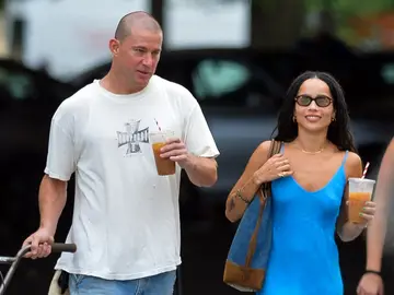 Channing Tatum y Zoe Kravitz paseando al principio de su relación en 2022  Channing Tatum y Zoe Kravitz paseando al principio de su relación en 2022