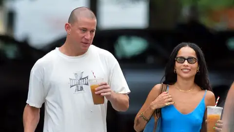 Channing Tatum y Zoe Kravitz paseando al principio de su relación en 2022 Channing Tatum y Zoe Kravitz paseando al principio de su relación en 2022